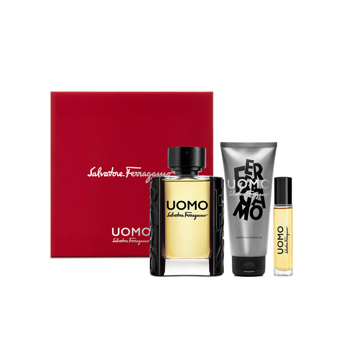 Salvatore ferragamo uomo best sale shampoo & shower gel