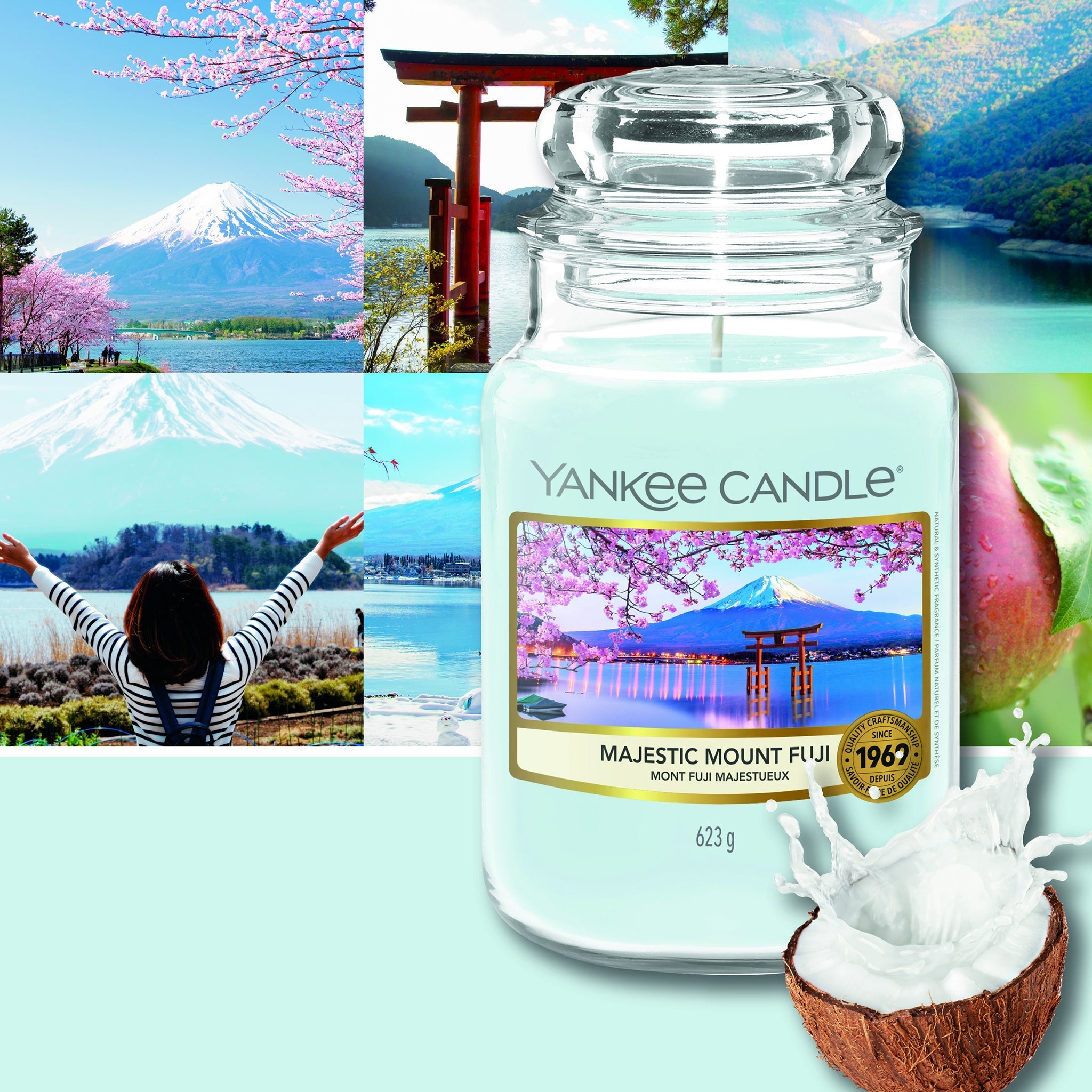 Yankee Candle Original Large Jar Scented Candle, Coconut Beach
