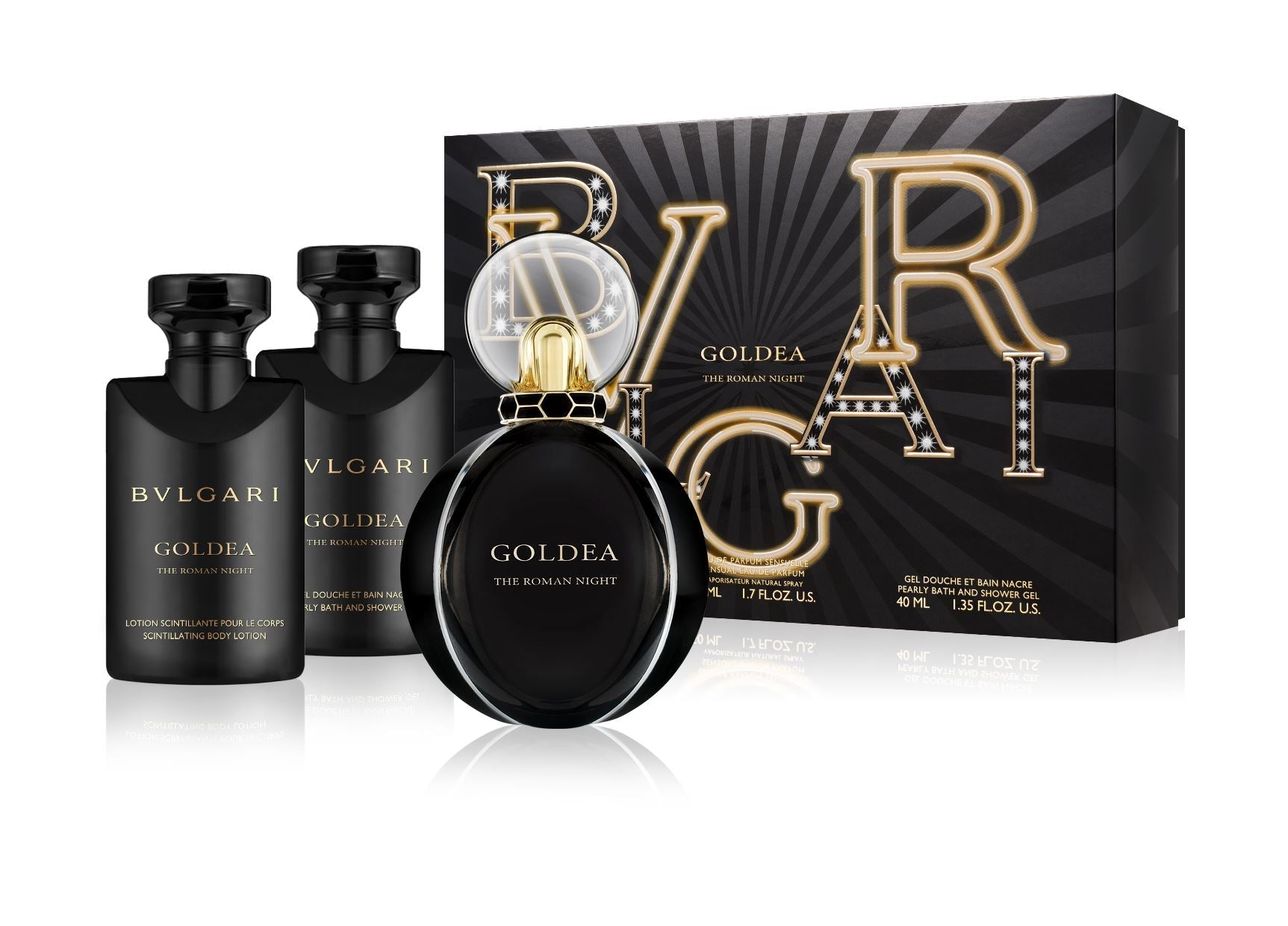 Bvlgari GoldeaTheRomanNight Gift Set EDP50ml SG40ml BL40ml